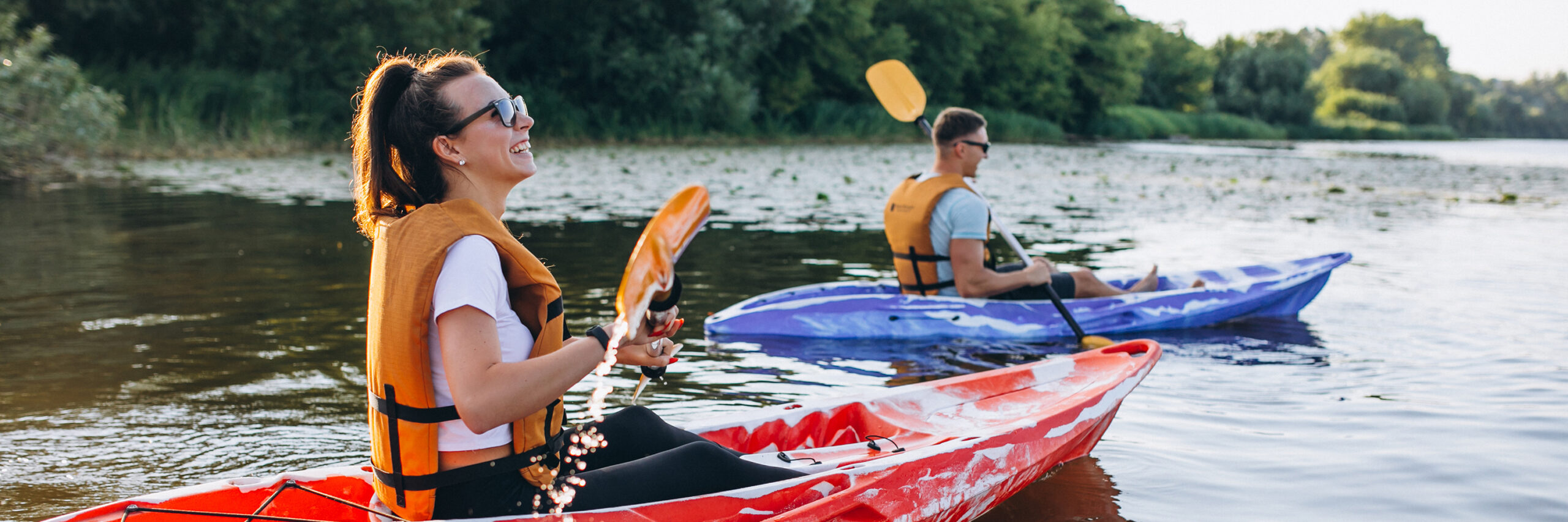 canoe kayak en été